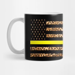 Leopard Thin Gold Line Dispatcher Mug
